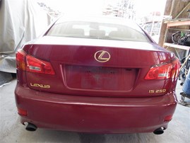 2006 Lexus IS250 Burgundy 2.5L AT #Z24715